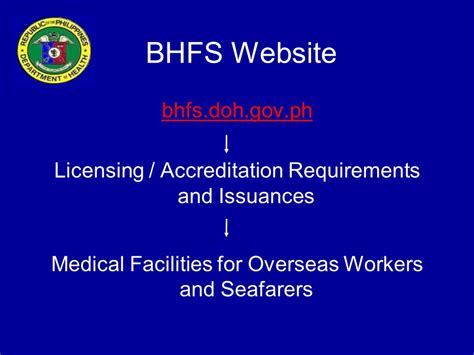 bhfs doh|Licensing/Accreditation of Health Facilities and Services.